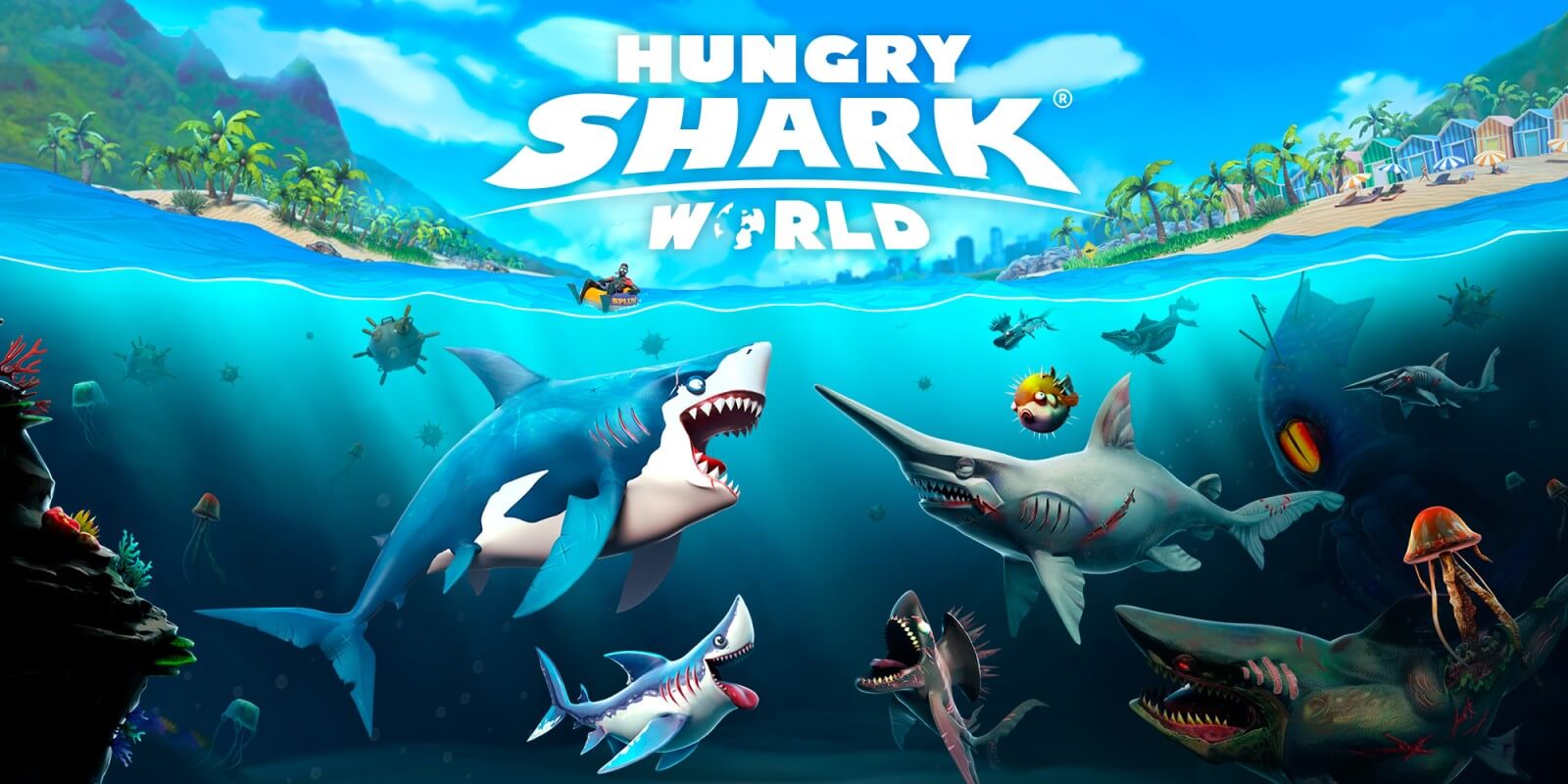 Hungry Shark World Mod Apk V3 4 0 Mod Unlimited Money