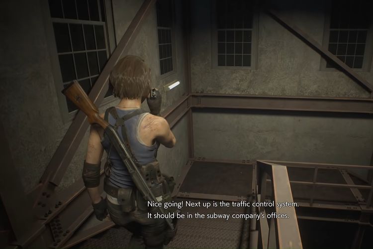 Resident Evil 3 Remake gameplay screen