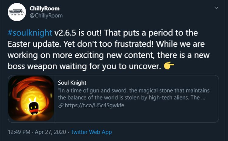 About new updates of Soul Knights 2.6.5